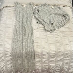Dress and cardigan set